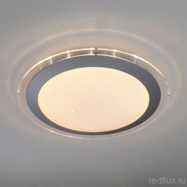 Светодиодный потолочный светильник с пультом 40002/1 LED матовое серебро - Светодиодный потолочный светильник с пультом 40002/1 LED матовое серебро