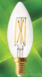 FL-LED Filament C35 4.4W E14 3000К 220V 440Лм 35*98мм FOTON_LIGHTING  -  лампа свеча прозрачная - FL-LED Filament C35 4.4W E14 3000К 220V 440Лм 35*98мм FOTON_LIGHTING  -  лампа свеча прозрачная