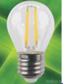 FL-LED Filament G45 6W E14 3000К 220V 600Лм 45*75мм FOTON_LIGHTING  -  лампа шарик прозрачная - FL-LED Filament G45 6W E14 3000К 220V 600Лм 45*75мм FOTON_LIGHTING  -  лампа шарик прозрачная