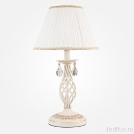 Настольная лампа 10054/1 белый с золотом - Настольная лампа 10054/1 белый с золотом