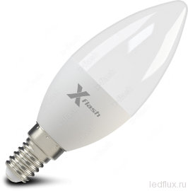 СД лампа X-flash XF-E14-C37-6.5W-2700K-230V - СД лампа X-flash XF-E14-C37-6.5W-2700K-230V