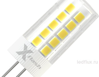 СД лампа X-flash XF-G4-35-C-3W-3000K-12V 