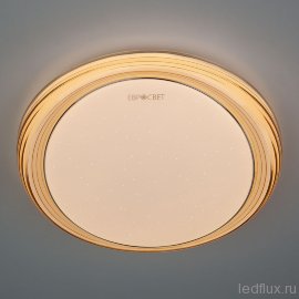 Круглый накладной светильник с пультом 40007/1 LED кофе - Круглый накладной светильник с пультом 40007/1 LED кофе