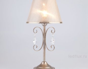 Настольная лампа в классическом стиле 01051/1 серебро 